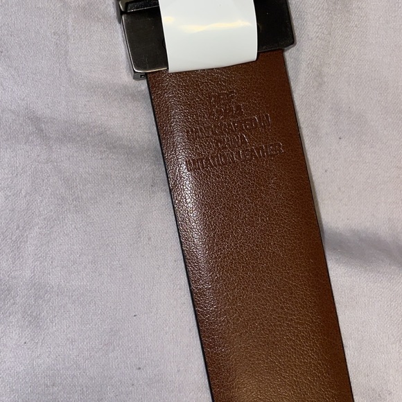 New Men’s Kenneth Cole Black & Brown Reversible Leather Belt - Picture 5 of 5